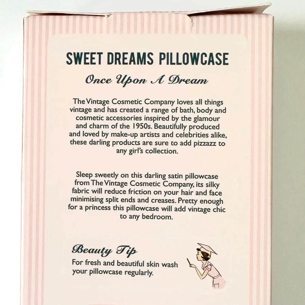 The Vintage Cosmetic Company Satin Pillowcase